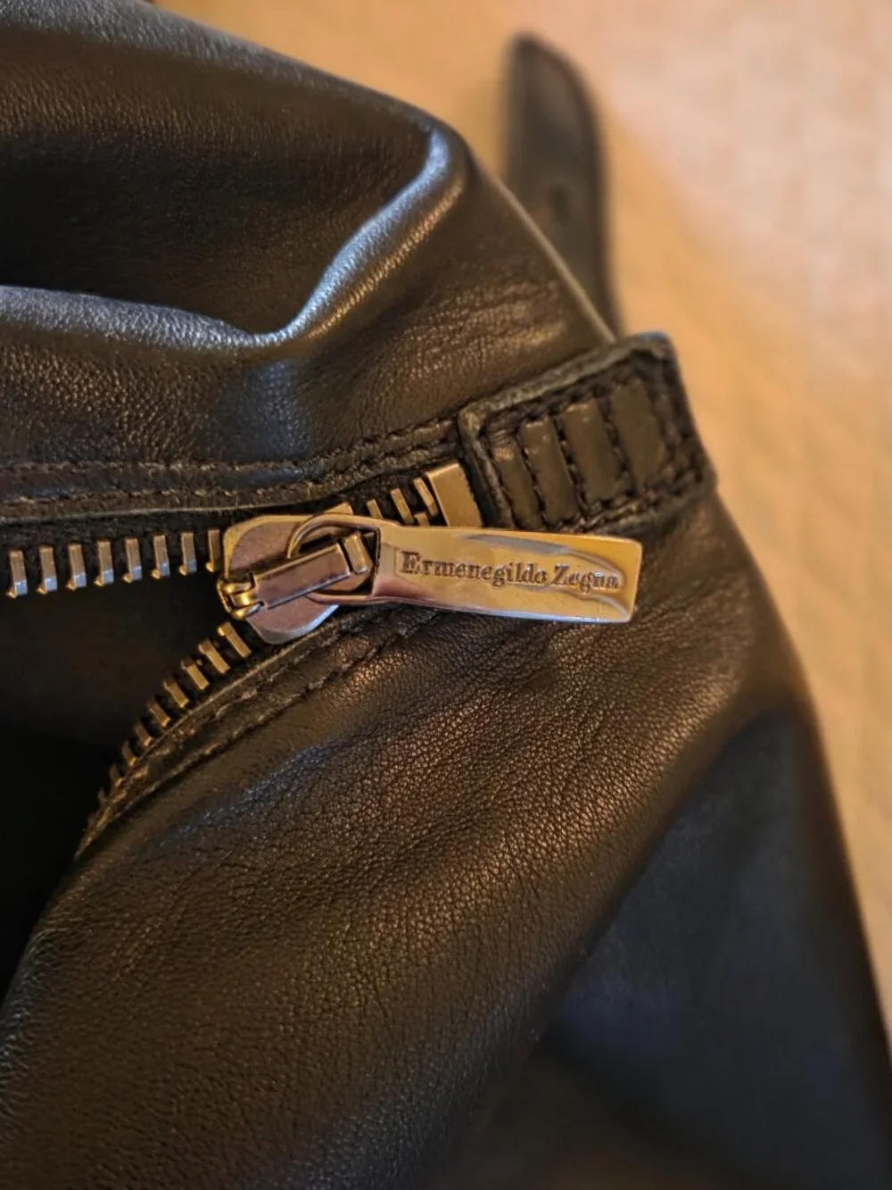 Ermenegildo Zegna Black Buttery Soft Leather Garment Suit Travel Bag